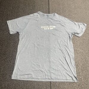 Gold's Gym Classic Logo T-Shirt – XL,‎ 100% Cotton, Light Blue Workout Tee